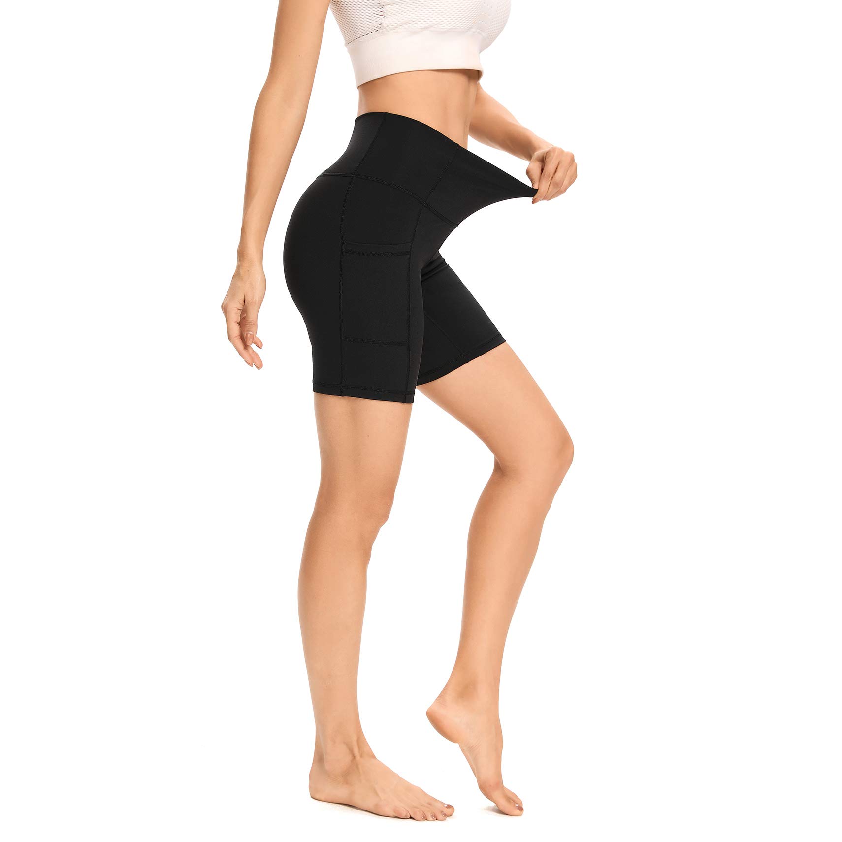 LXNMGO High Waist Yoga Shorts for Women - 2