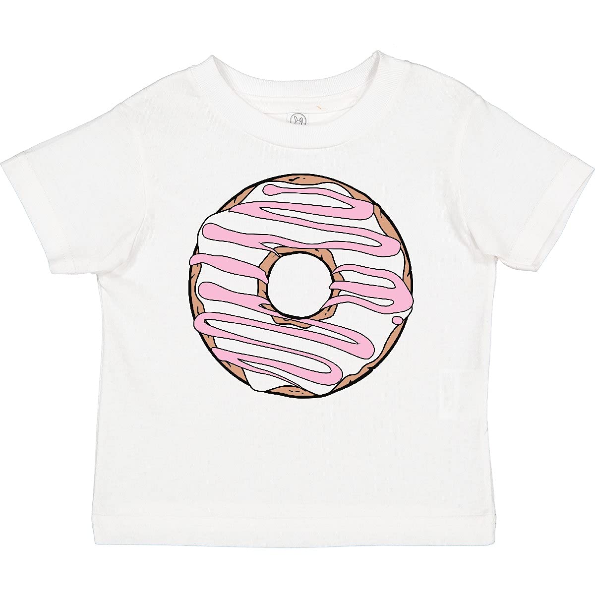 Inktastic Pink Donut Baby T-Shirt - Cute Doughnut with Icing & Glaze Design - Perfect for Birthday Parties, Baby Showers & Casual Outings