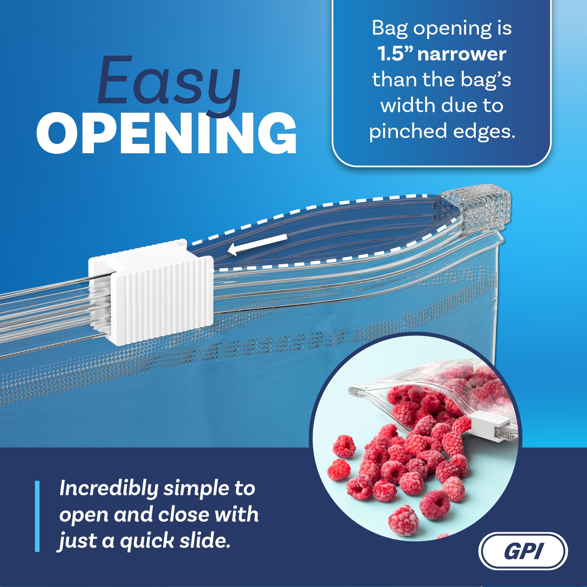 1000 Count Slider Zip Food Storage Bags - 4