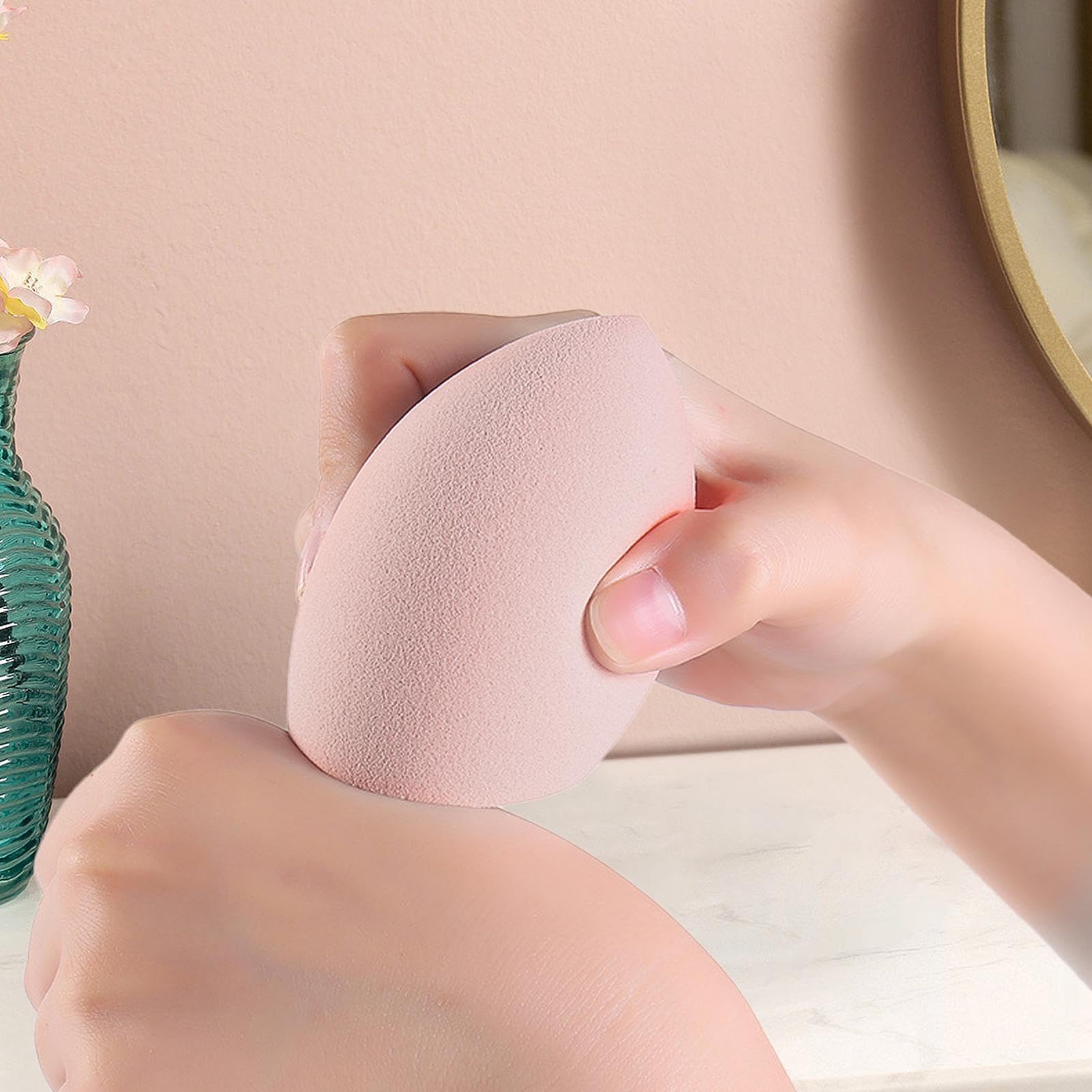 Premium Beauty Blender Sponge - Soft Makeup Sponge for Flawless Foundation & Concealer Application | Long-Lasting Cosmetic Blender | Ideal for Liquid, Cream & Powder Makeup | Perfect for Daily Use & Professional Makeup Artists