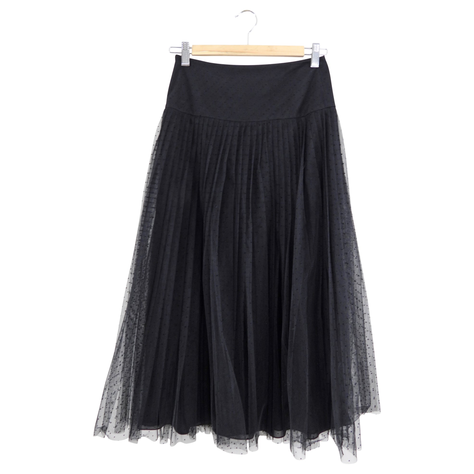 Christian Dior Black Tulle Net Skirt Size FR36 / US 4 - Elegant Evening Dress for Parties, Weddings & Special Occasions