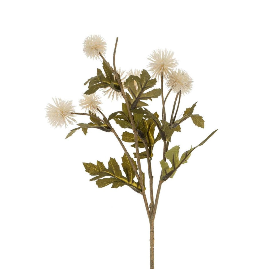 Artificial Pom Pom Floral Stems - Decorative Fluffy Faux Flowers for DIY Wedding Bouquets, Home Decor, and Party Centerpieces