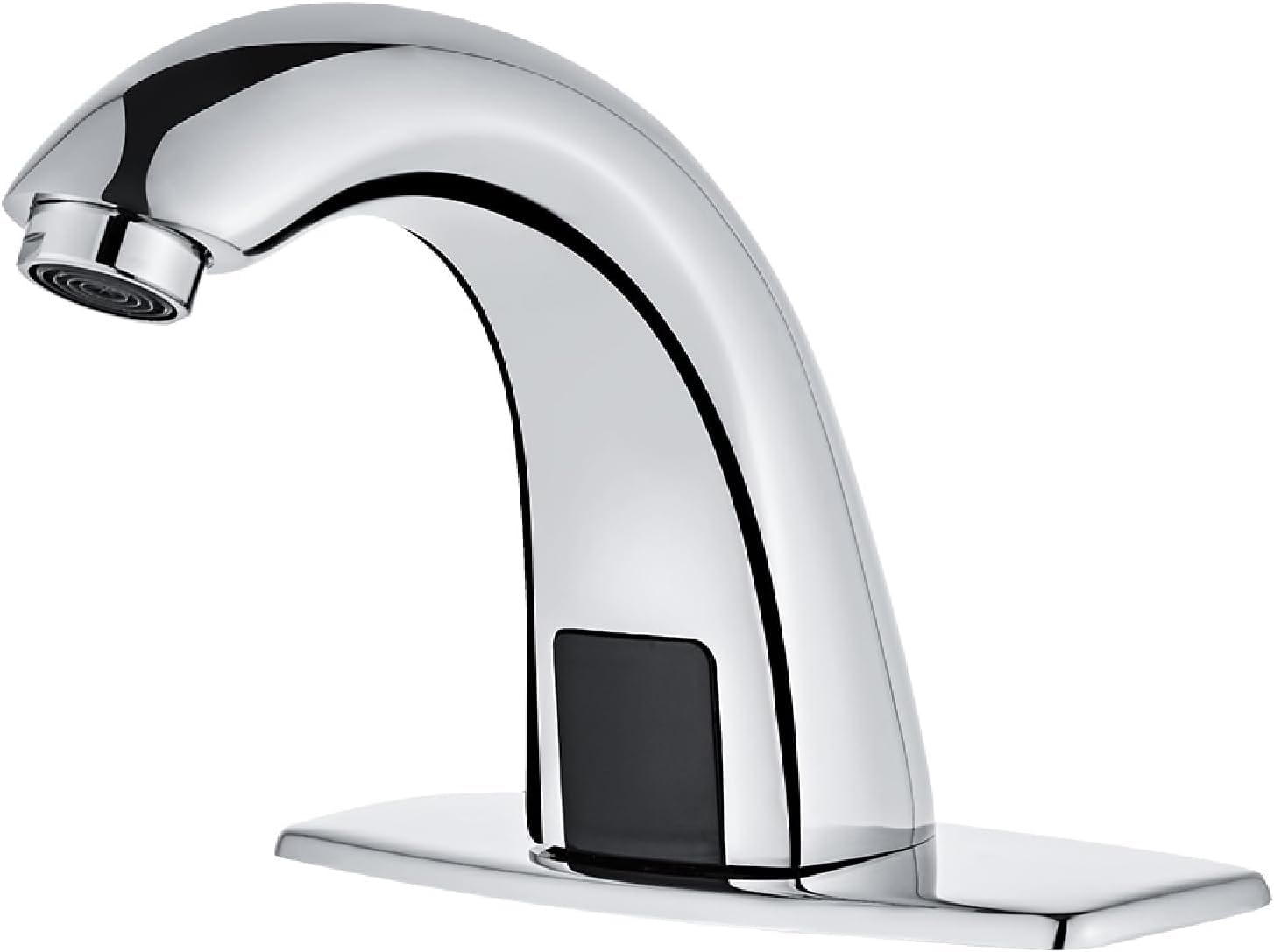 Automatic Touchless Bathroom Sink Faucet with Motion Sensor - Battery Operated Commercial Lavatory Faucet in Chrome Finish - Ideal for Public Restrooms, Kitchens, and High-Traffic Areas
