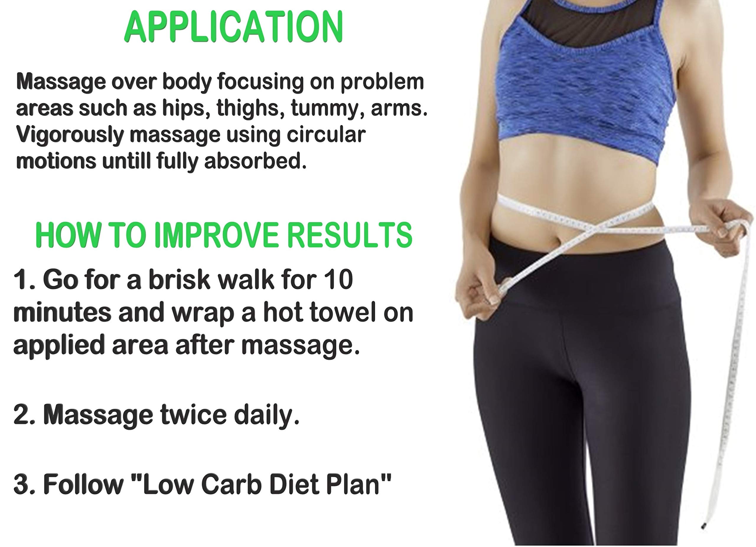 Grandeur Anti-Cellulite & Skin Toning Fat Burning Oil - 200ml for Stomach, Hips, Thighs, Arms | Natural Slimming & Weight Loss Solution | Body Contouring for Women | Perfect for Post-Workout Massage & Daily Body Care