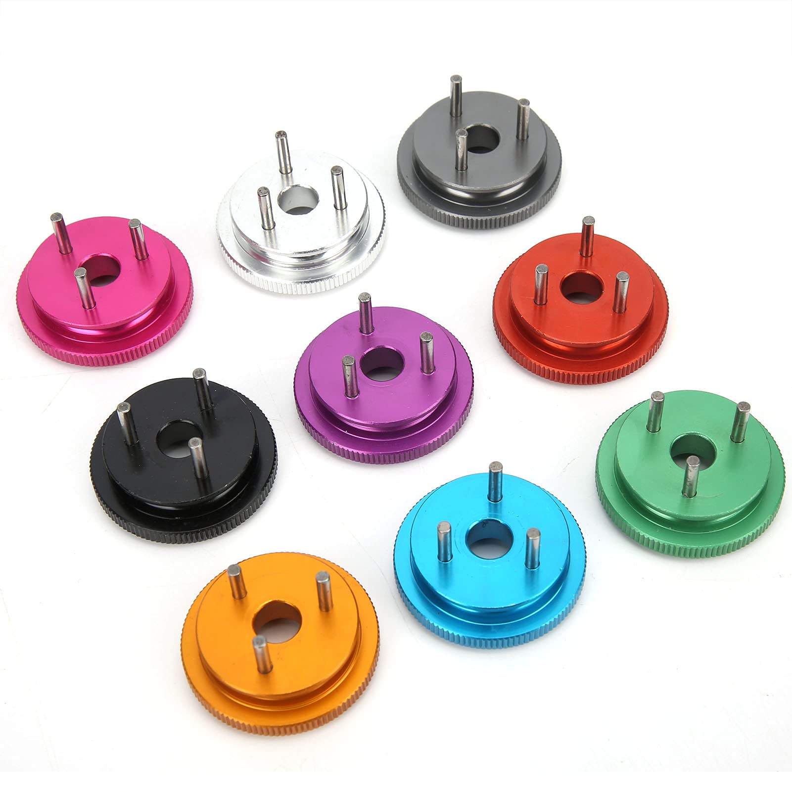 VGEBY 9Pcs 81040 RC Aluminum Lightweight 3 Pin Flywheel - Compatible with HSP 1/8 RC Car Upgrades - High Performance Replacement Parts for Racing & Off-Road RC Models