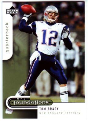 2005 Upper Deck Foundations #55 Tom Brady NFL Football Trading Card - New England Patriots - Collectible Sports Memorabilia for Fans & Investors | Perfect for Display, Trading, and Gifts