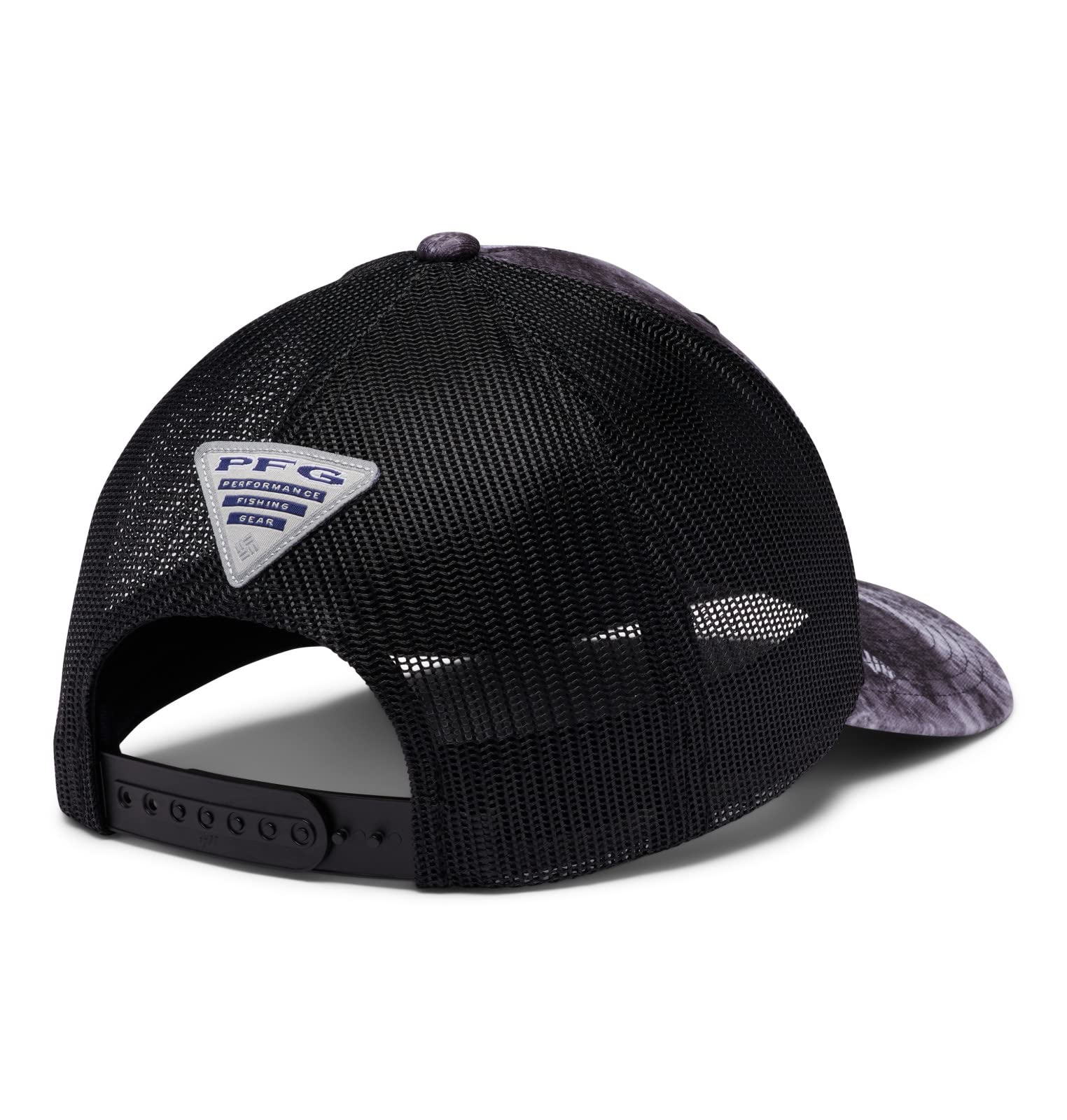 Columbia PFG Camo Mesh Snapback Hat - Adjustable Mid Profile Fishing Cap for Men & Women - Perfect for Outdoor Activities, Fishing, Hiking, and Sun Protection