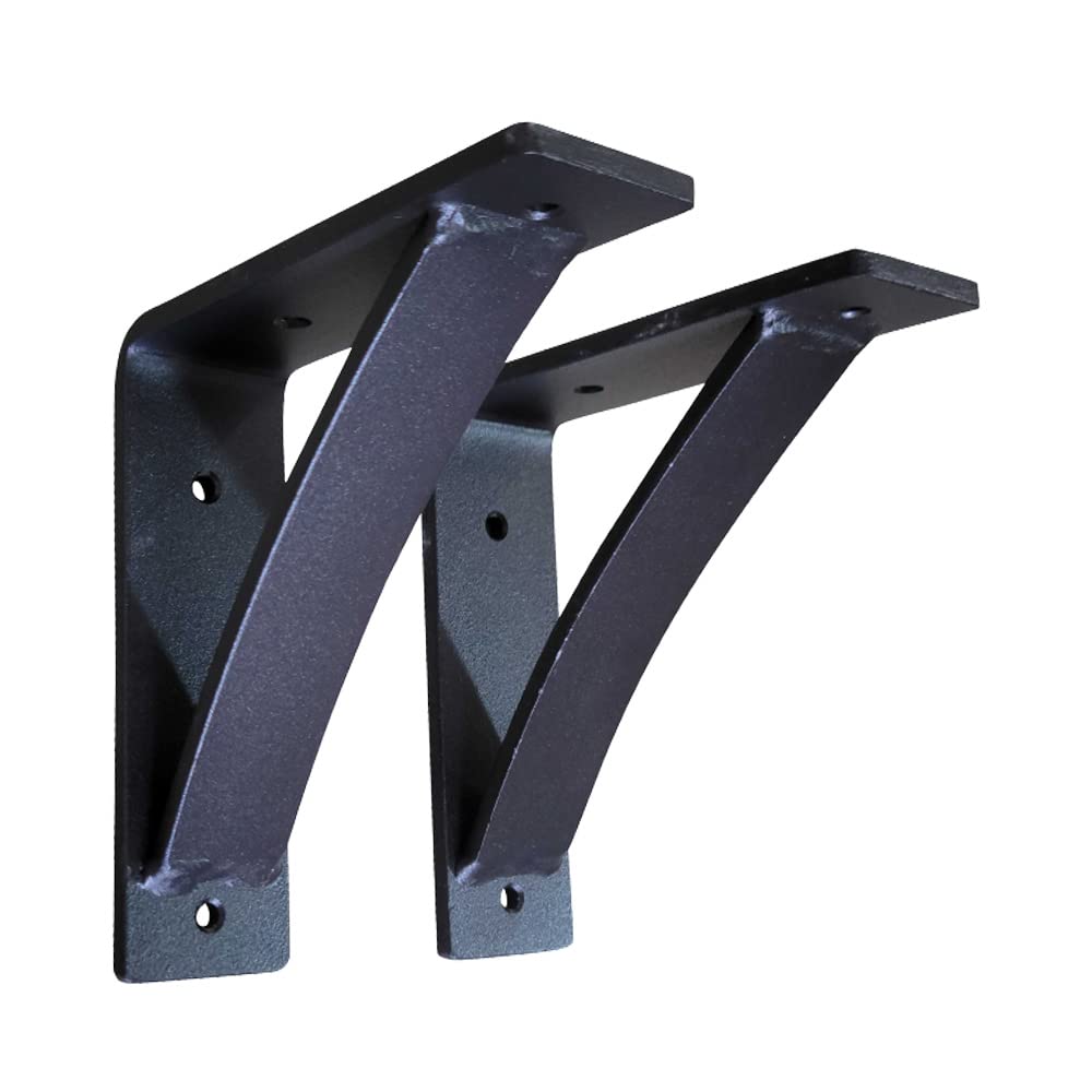 Heavy Duty Steel Shelf Brackets (2 Pack) - 6