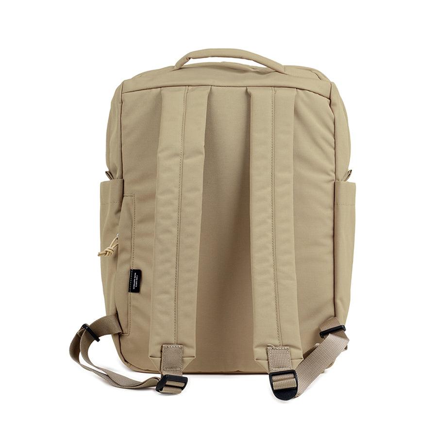 HELLOLULU Carter All Day Backpack - Lightweight Laptop Backpack for Women & Men, Durable Khaki Travel Backpack with USB Charging Port - Perfect for Work, School, College & Commuting