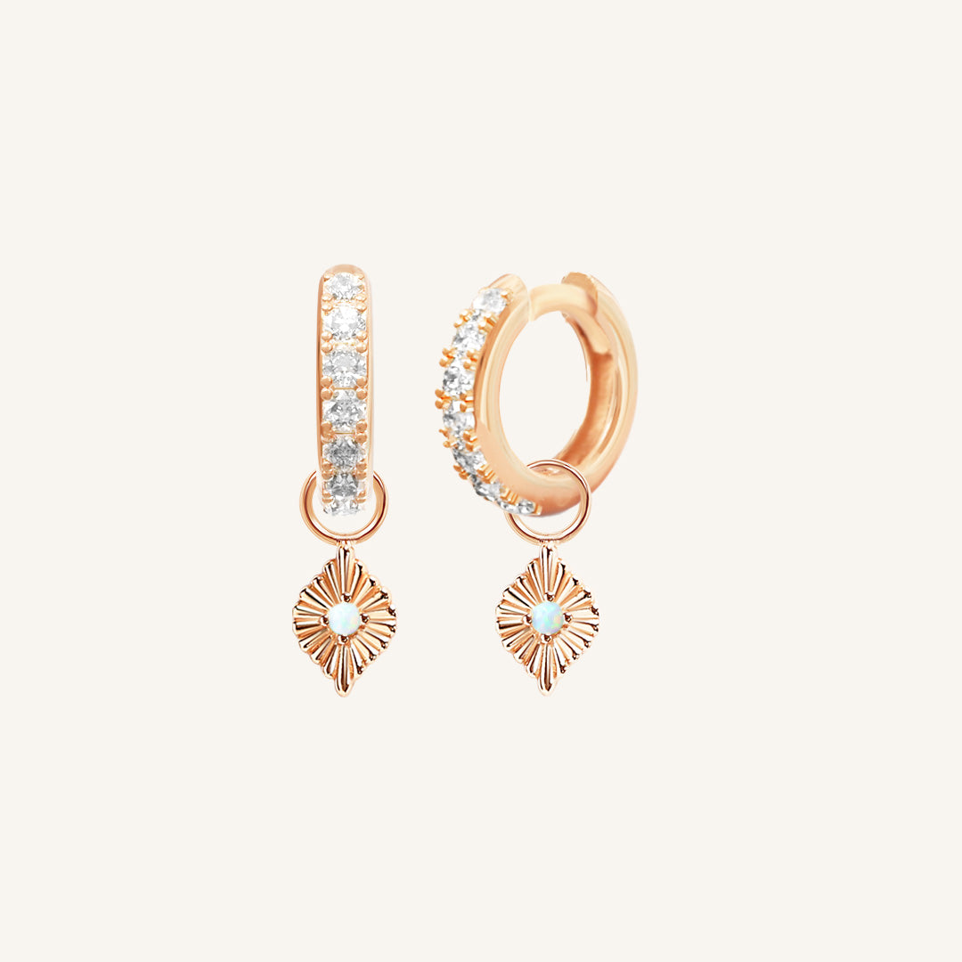 Elegant Pillar Crystal Hoop Earrings for Women - Sparkling Cubic Zirconia Studs for Party, Wedding & Everyday Wear