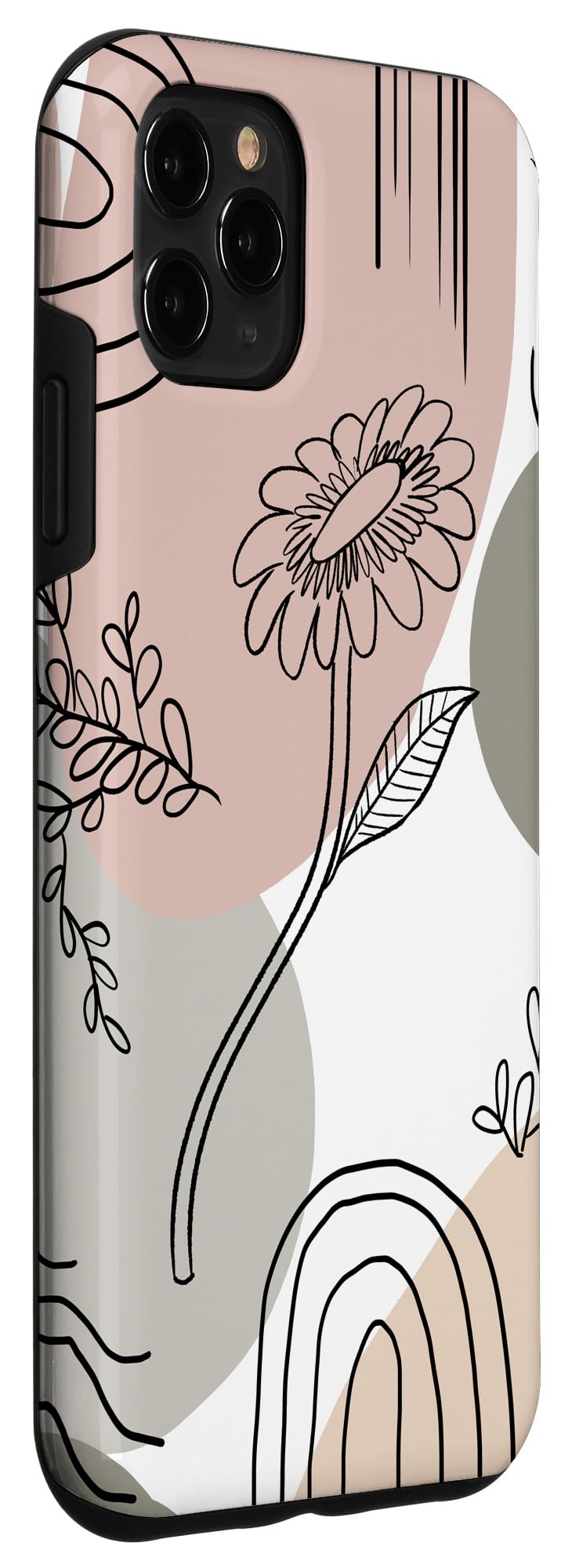 iPhone 11 Pro Max Case - Minimalist Floral Design, Bohemian Style Protective Cover for Women | Perfect for Daily Use, Travel & Outdoor Activities