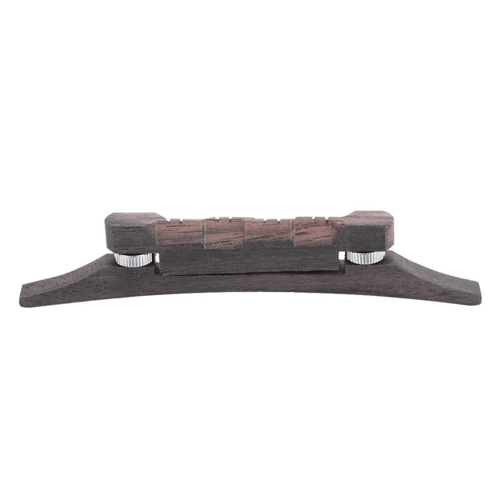 Adjustable Compensated Rosewood Mandolin Bridge Replacement for Martin Acoustic Guitar - Perfect for Bluegrass, Folk & Country Music Performances