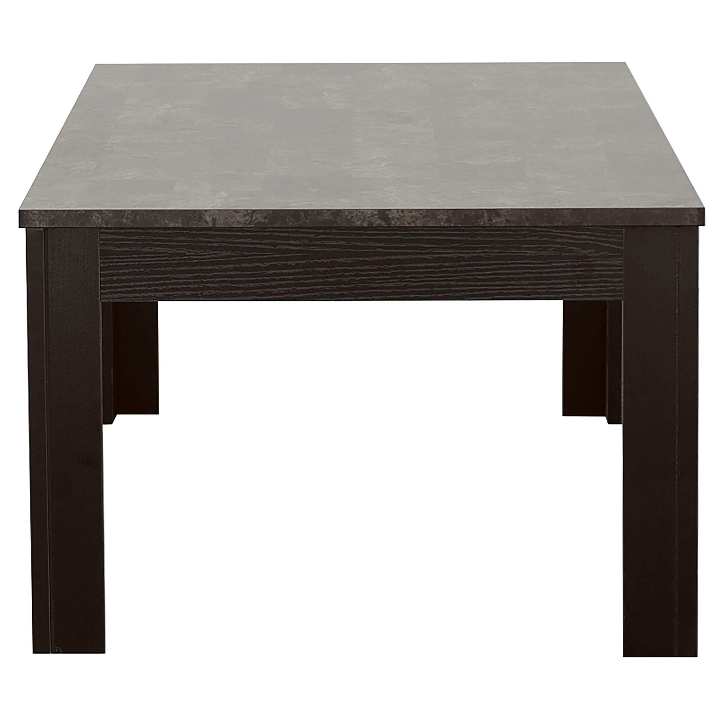 Coaster Home Furnishings Silas 3-Piece Faux-Marble Top Occasional Table Set - Black End Tables for Living Room, Bedroom & Office Decor