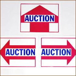 50-Pack Auction Arrow Signs - Durable & Weatherproof for Yard Sales, Parking, and Event Directions