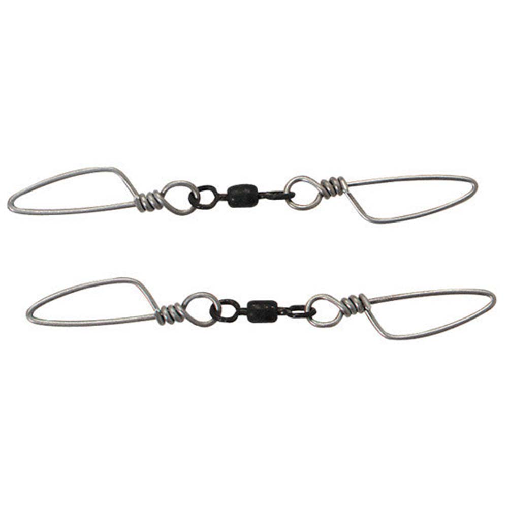 Seaqualizer 150LB Double Snap Swivel 2 Pack - Heavy Duty Fishing Swivels for Saltwater & Freshwater - Perfect for Deep Sea Fishing, Trolling & Offshore Angling