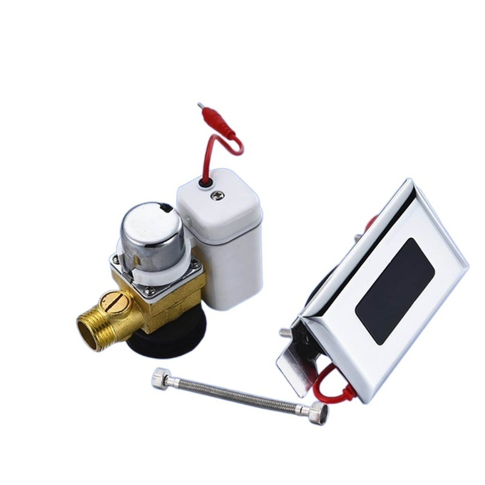 VOREAL Automatic Infrared Sensor Urinal Flush Valve - Ceramic Concealed Toilet Solenoid Valve Accessory (DC Urinal B) | Ideal for Commercial Restrooms, Public Washrooms & Water-Saving Facilities
