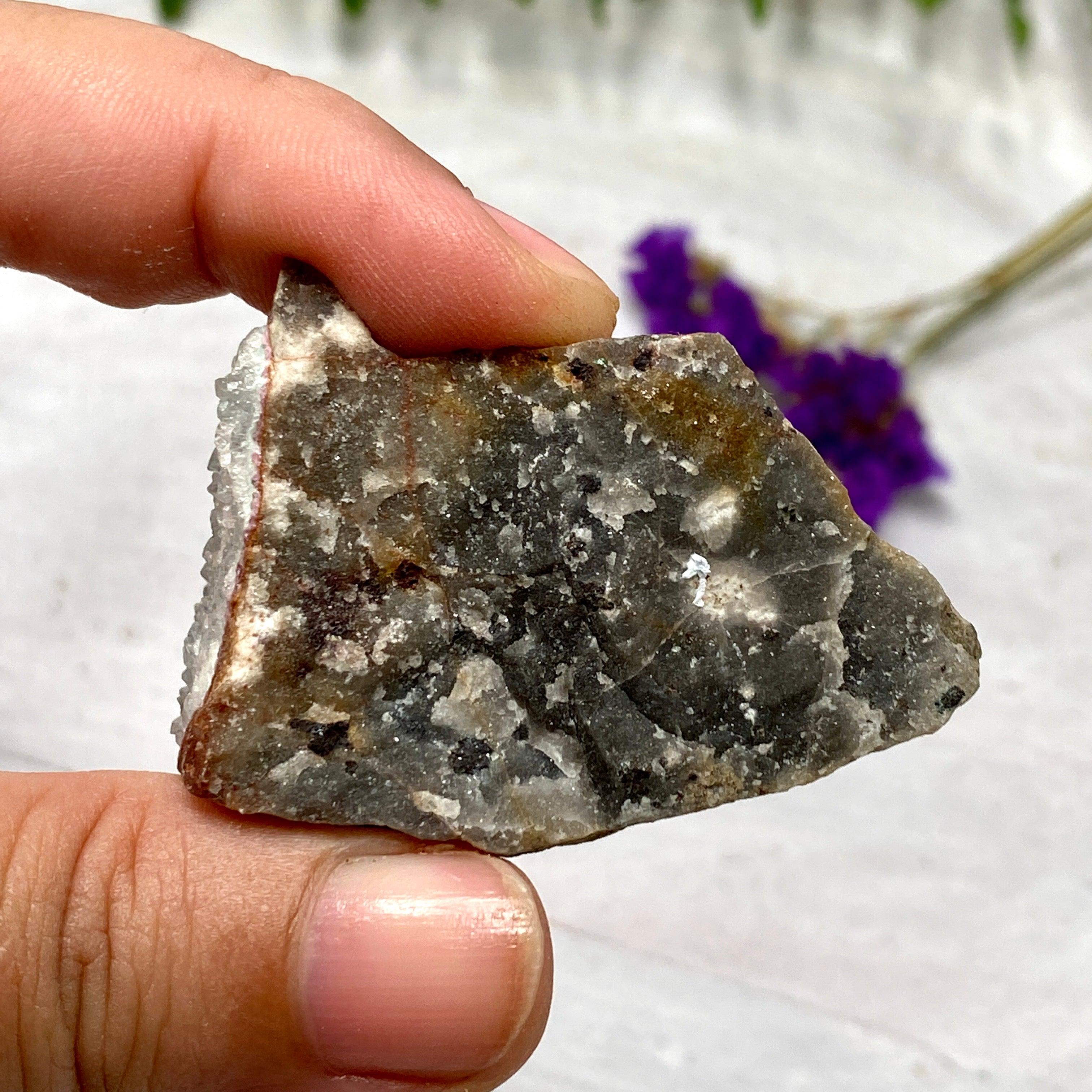 Natural Drusi Coated Chrysocolla CR3280 Gemstone - Healing Crystal for Meditation, Jewelry Making & Energy Work - Perfect for Spiritual Gifts & Home Decor