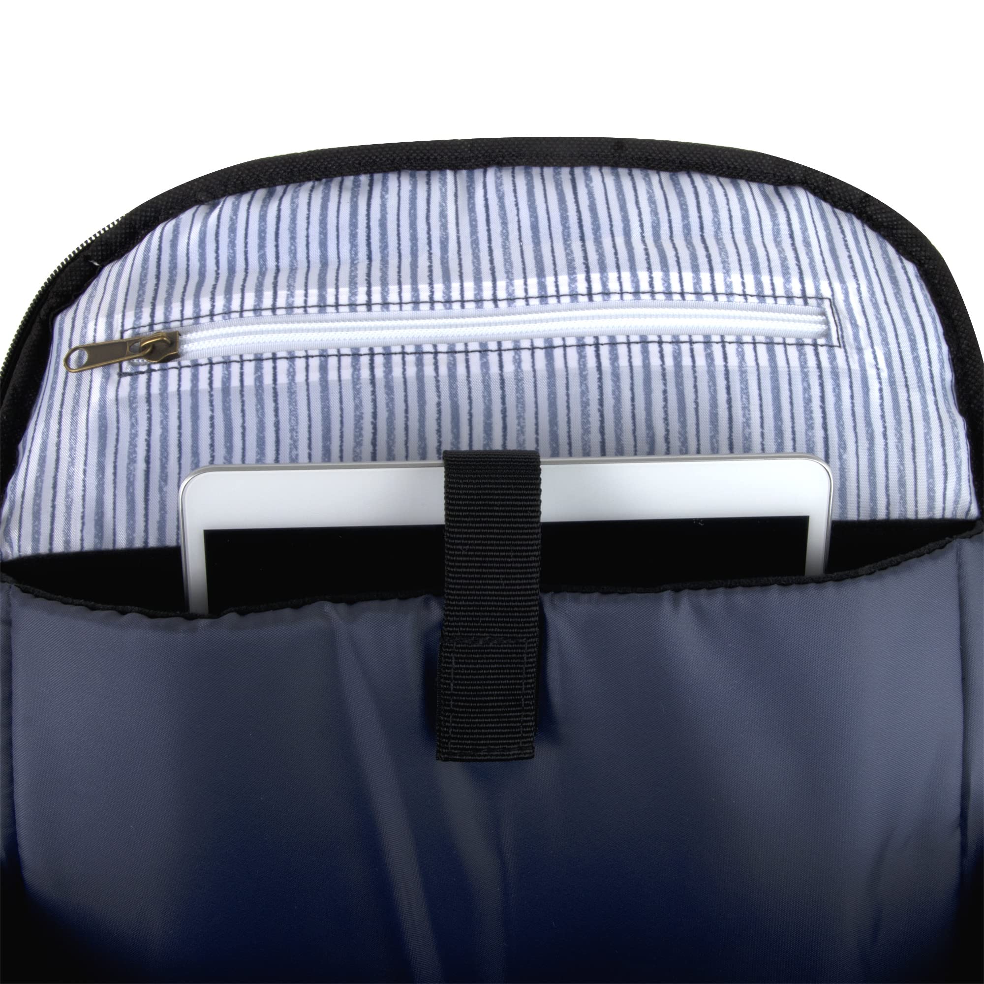 Fisher Price Multi Compartment Diaper Bag Backpack - Large Baby Diaper Bag with Portable Changing Pad, Wipes Pocket, Stroller Straps & Insulated Bottle Pockets | Blue River Design | Perfect for Travel, Daycare & On-the-Go Parents