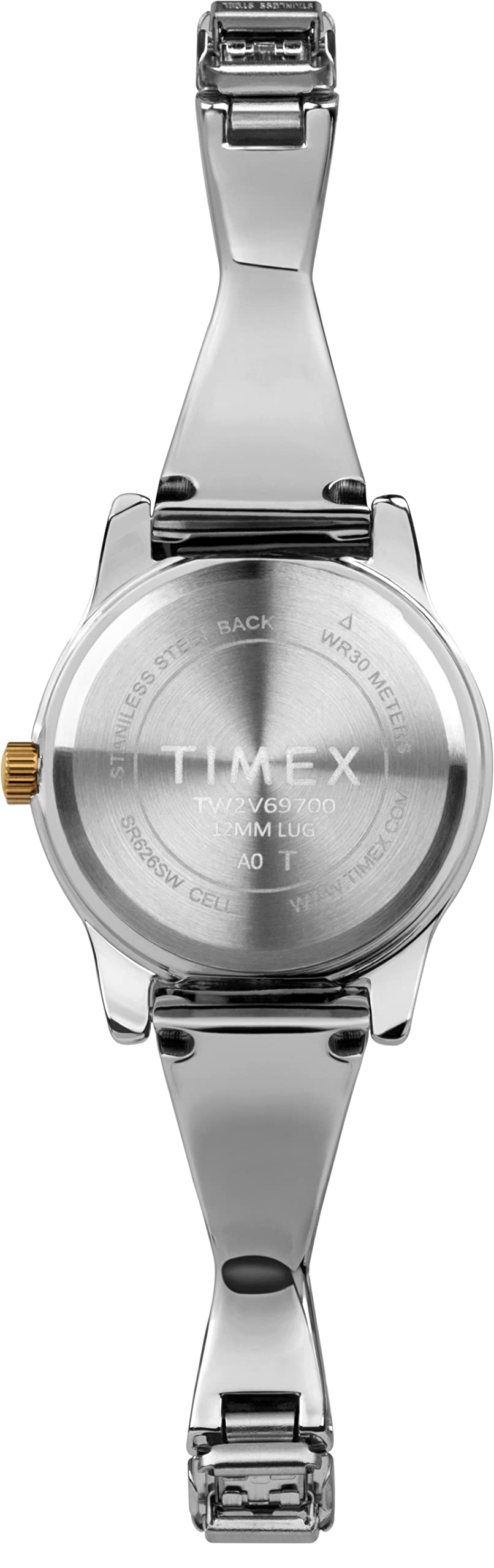 Timex Women's Main Street 25mm Semi Bangle Watch - Elegant Silver-Tone Bracelet Watch with Easy-Read Dial | Perfect for Office, Casual Wear & Everyday Fashion Accessory