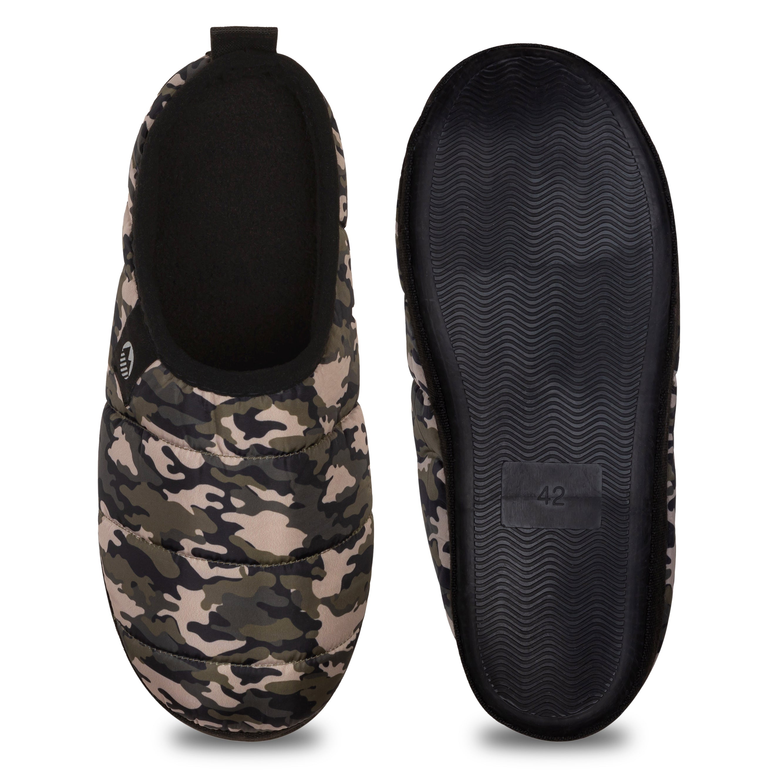 Men's Ultra Warm Tent Slippers - Cozy Winter Indoor/Outdoor House Shoes for Camping, Hiking & Home Comfort