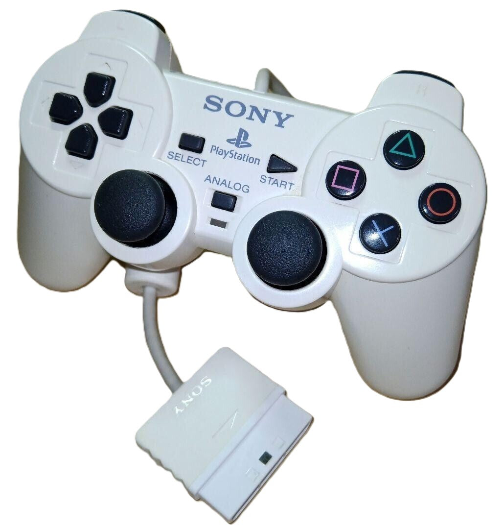 Original PlayStation 2 DualShock 2 Wireless Controller - White | Compatible with PS2 Games & Retro Gaming | Perfect for Classic Gaming Sessions & Collectors
