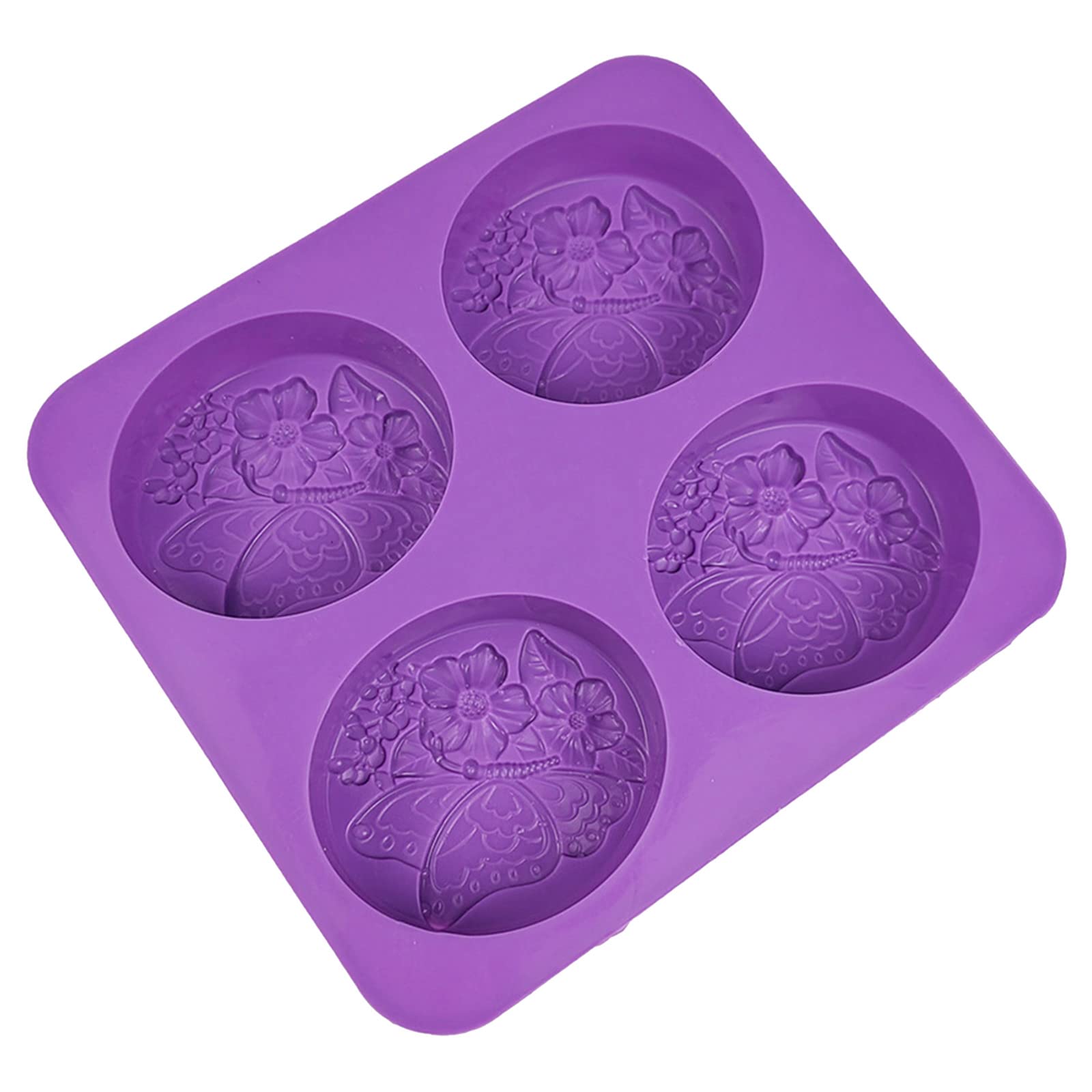 Premium Oval Flower Silicone Soap Molds - Non-Stick, Durable & Easy Clean Soap Making Kit for Adults & Kids - Perfect for DIY Handmade Soaps, Candles & Bath Bombs