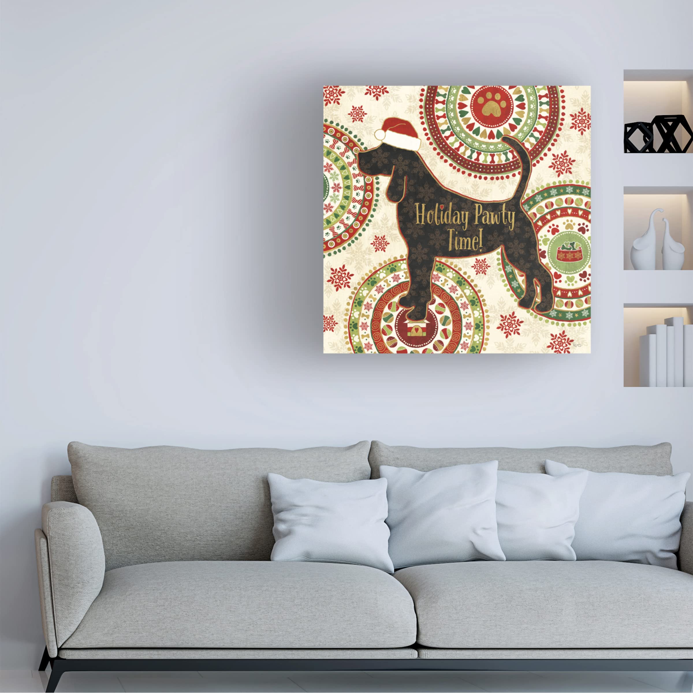 Trademark Fine Art 'Bee and Bee I' Canvas Wall Art by Katie Pertiet - Vibrant Honeybee Painting for Home, Office & Nursery Decor