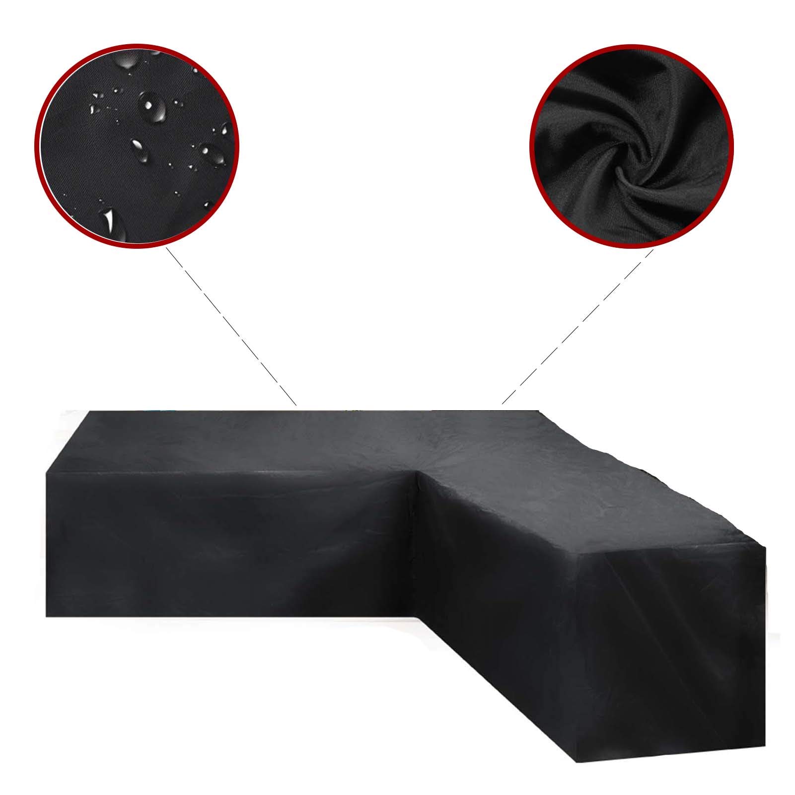 613727inch Large Outdoor Patio Furniture Cover - Waterproof, Dustproof, UV & Wind Resistant Protective Cover for Sectional Sofa, Table & Chairs - Perfect for Garden, Backyard & Deck Use