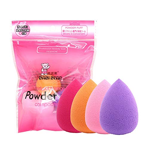TOPBeauty Pro Makeup Sponges - 4-Piece Blender Set for Flawless Foundation Application