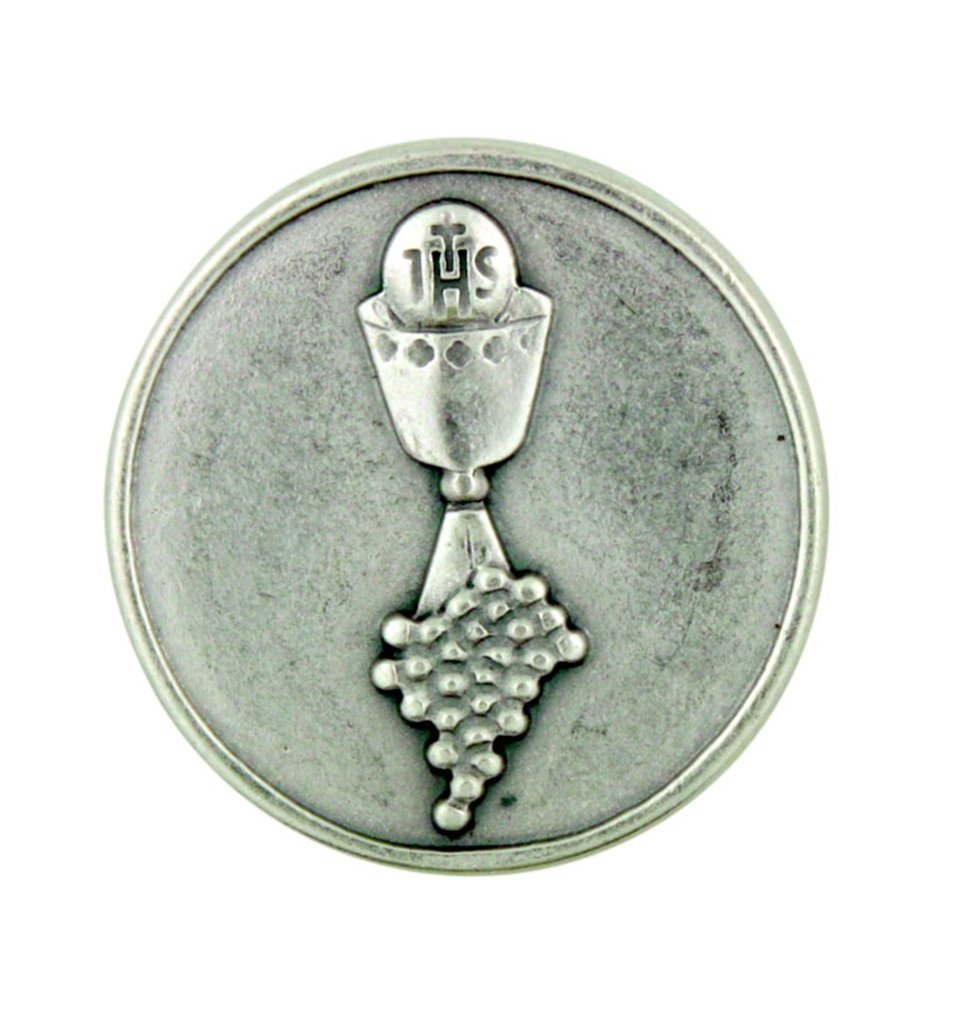 First Communion Pocket Token with Prayer - Religious Keepsake Gift for Catholic Children - Perfect for First Holy Communion Ceremonies & Special Occasions