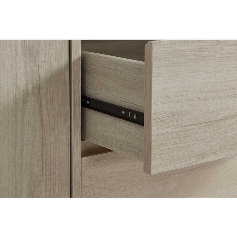 Alta Collection Buffet Sideboard Storage Cabinet in Dusky Oak - Perfect for Dining Room, Living Room & Entryway Organization