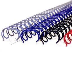 A5 Wire Binding Coil 24 Rings 6.4mm Silver - 100 Pack for Office Documents, Reports, and Presentations | Durable and Professional Binding Solution