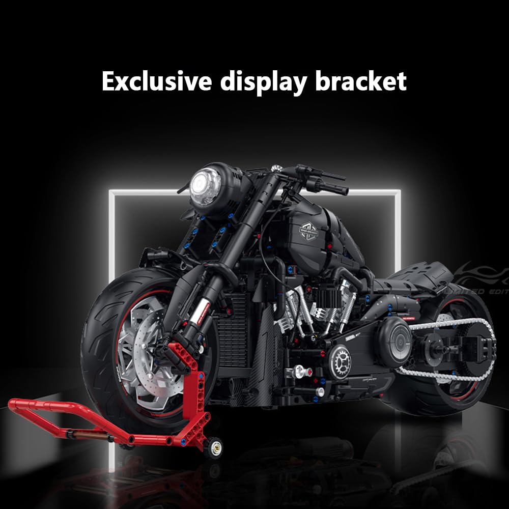 MISINI 2260pcs Motorcycle Building Blocks Kit - 1:5 Scale Model for Collectors & Display