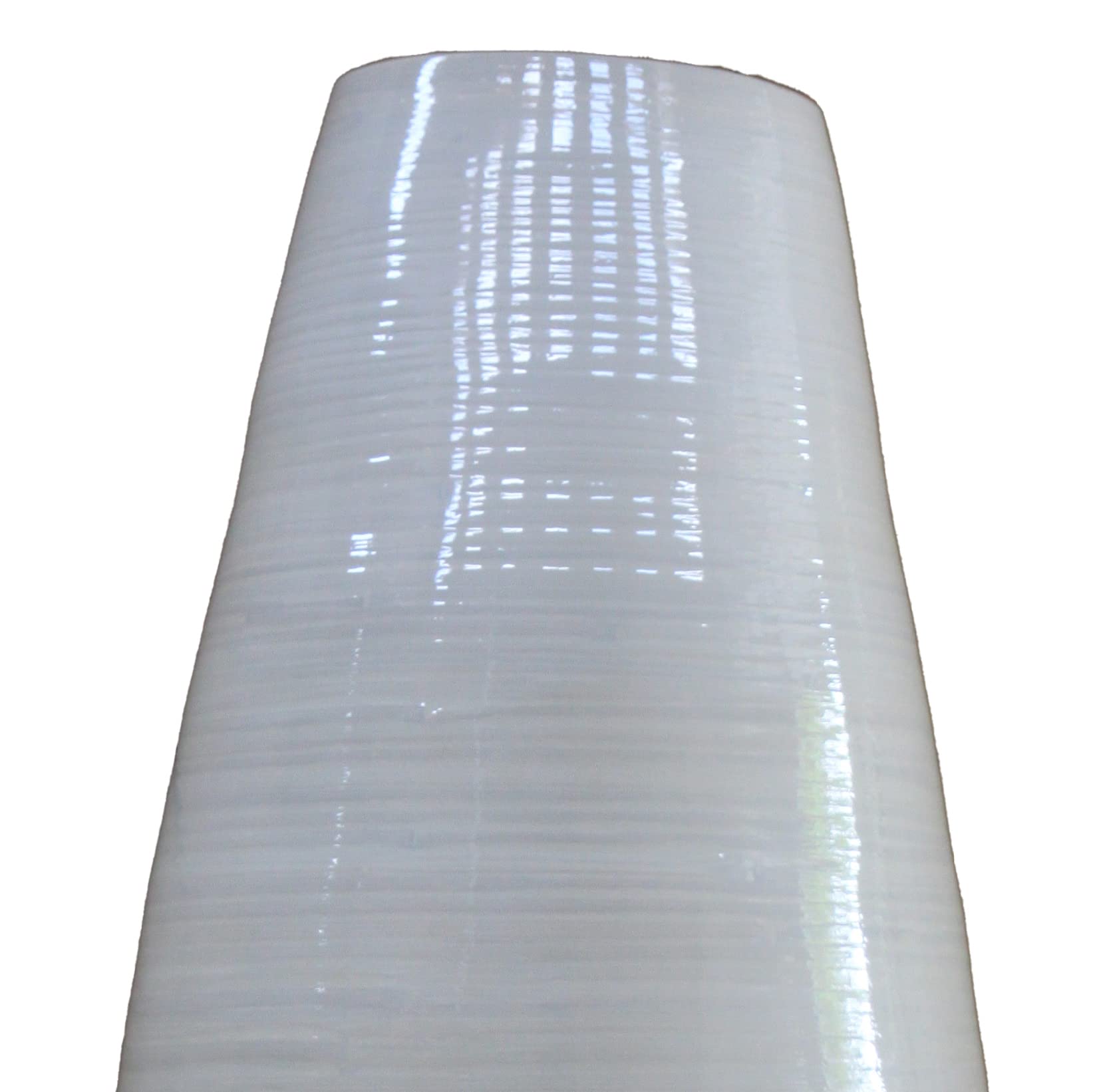 Handcrafted 37 Inch White Bamboo Floor Vase - Tall Cylinder Decorative Vase for Living Room, Dining Room & Entryway - Elegant Home Decor Statement Piece for Wedding Centerpieces, Hotel Lobbies & Modern Interior Design