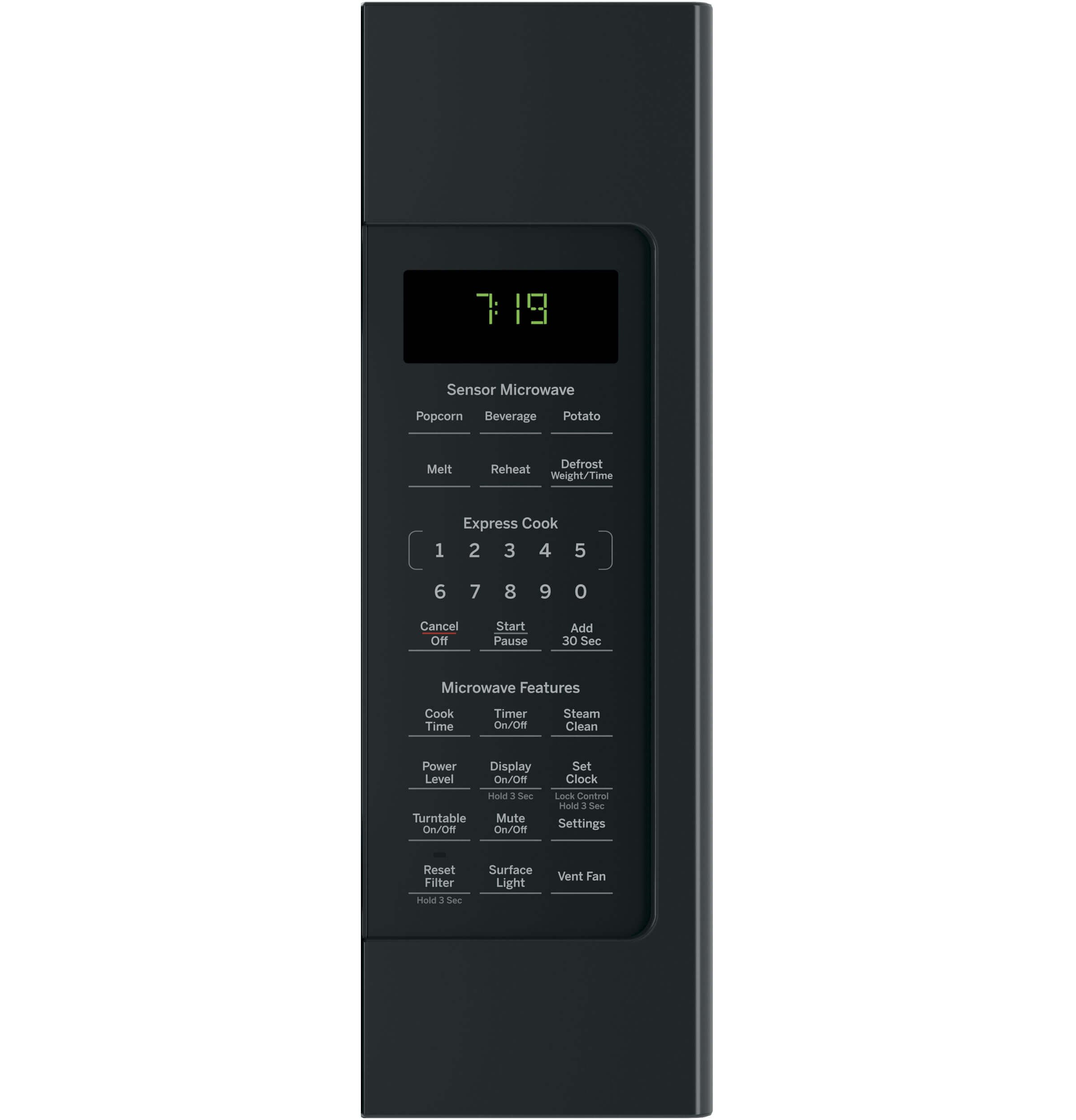 GE JNM7196DKBB Countertop Microwave Oven - 1.1 Cu. Ft, 1000W, Stainless Steel - Perfect for Small Kitchens, Dorms & Offices