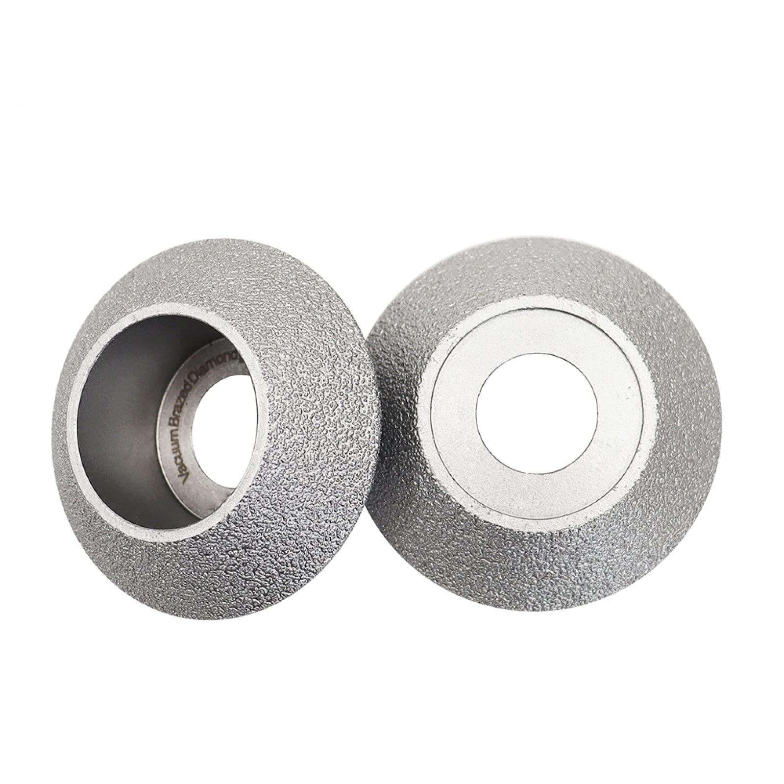 2PCS Diamond Profile Wheels 75mm x 30mm - Professional Grinding Wheel for Porcelain, Marble, Ceramic Tile & Stone - Perfect for Edge Carving, Sanding & Polishing (Ideal for DIY Home Renovation & Professional Stone Fabrication)