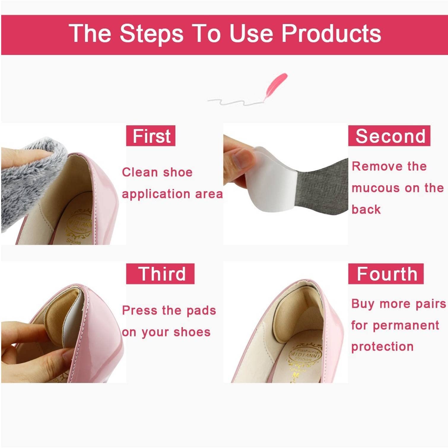 Lify Self-Adhesive Heel Grip Liners - Cushioned Shoe Insoles & Foot Protector Pads (Beige) | Prevents Blisters & Slipping for Heels, Loafers & Dress Shoes