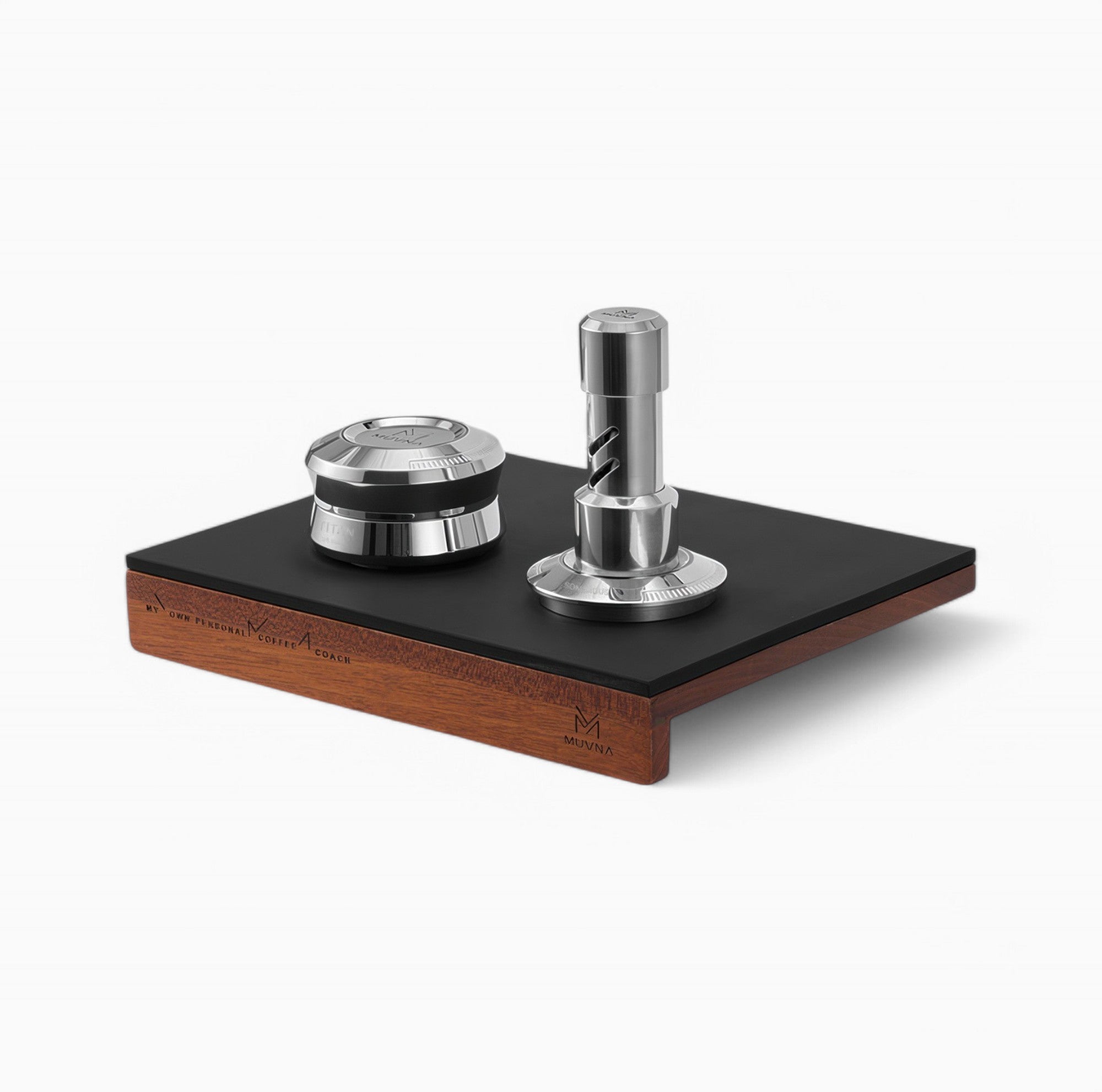 Premium Titan Tamper and Coffee Distributor - Barista Tool for Espresso Machine, Perfect for Home Brewing and Professional Coffee Shops | Even Coffee Grounds for Rich Flavor