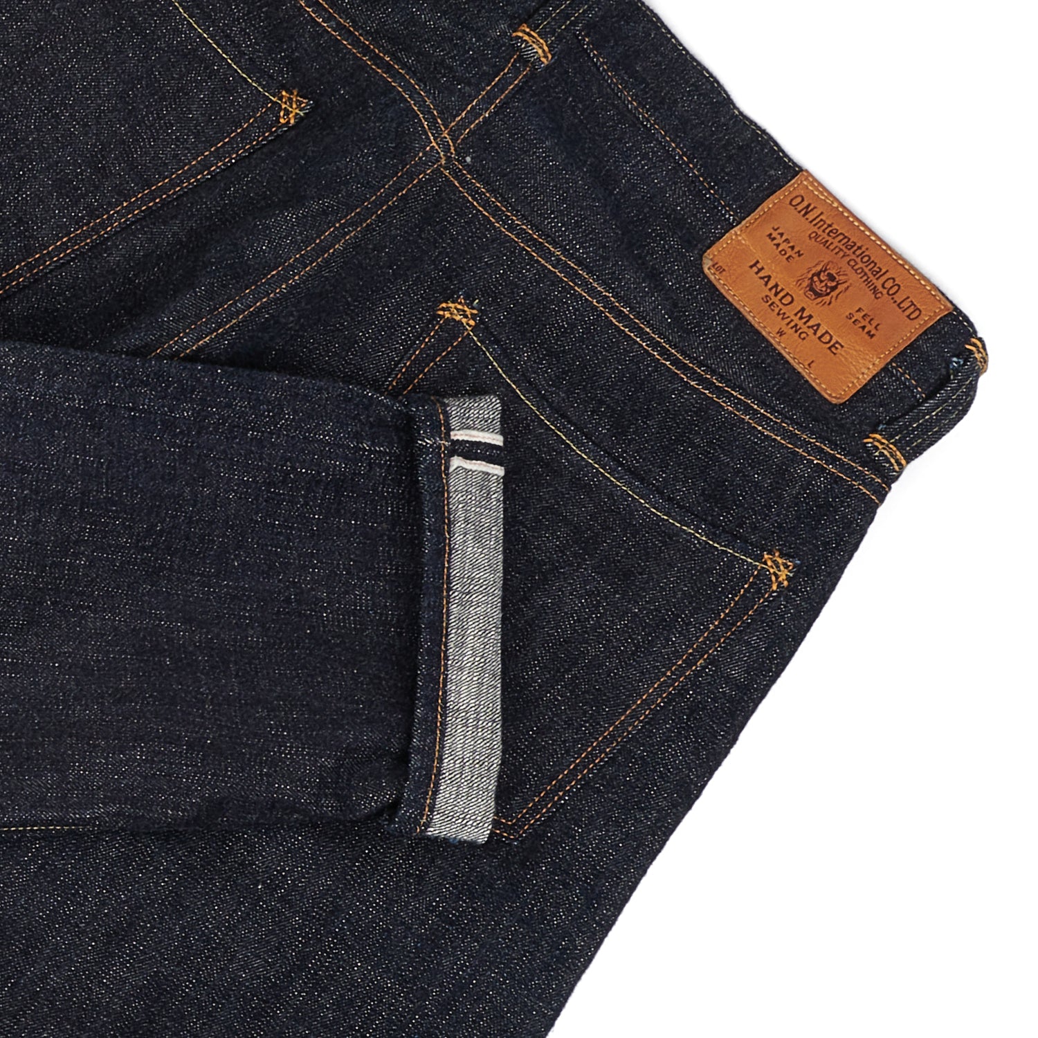 ONI 912HM 14oz Handsewn Regular Tapered Jeans for Men - Premium Selvedge Denim, One Wash, Comfortable Slim Fit | Perfect for Casual Wear, Work & Everyday Outfits
