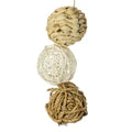 Premium Triple Woven Balls - Durable Dog Chew Toys for Aggressive Chewers - Interactive Play & Teeth Cleaning for Medium/Large Dogs - Indoor & Outdoor Use