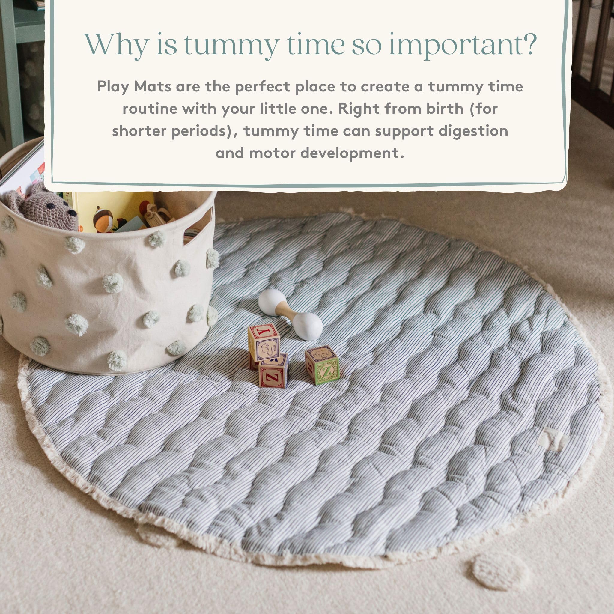 Non-Toxic Baby Play Mat with Ocean Theme - Soft & Safe Floor Activity Mat for Infants & Toddlers - Perfect for Crawling, Tummy Time & Early Learning at Home