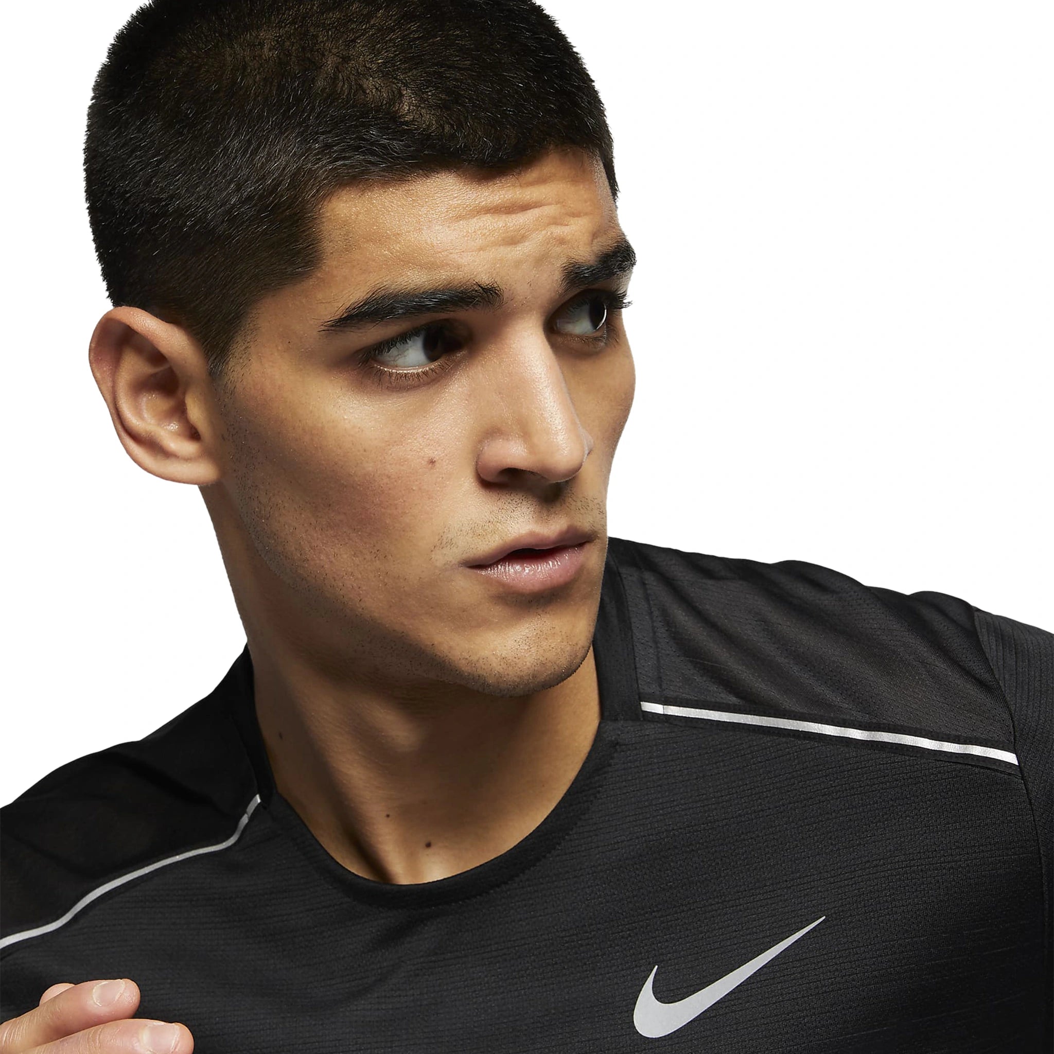Nike Dri-FIT 1.0 Black Running Shirt for Men - Moisture-Wicking Performance Tee for Marathon Training & Gym Workouts