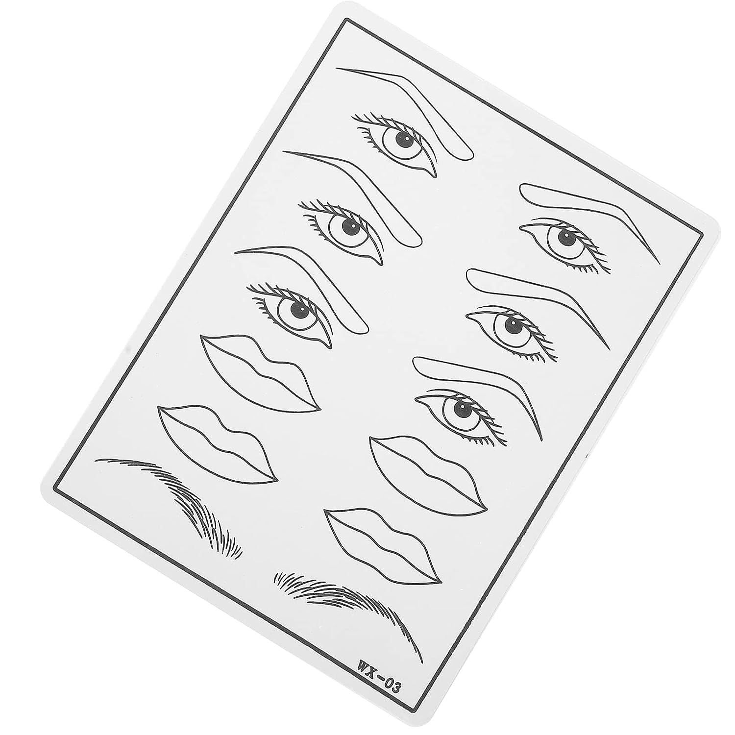 Professional ITT White Tattoo Practice Skin - 5.7x7.7 Inches Double Sided Reusable Sheets for Tattoo Artists & Beginners - Perfect for Needle Training, Ink Testing & Tattoo Practice at Home or Studio