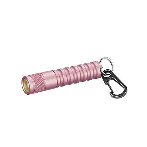 LUMINTOP EDC01 LED Mini Flashlight - 120 Lumens Pocket Flashlight with 3 Modes, 36 Hours Runtime, IPX8 Waterproof, AAA Battery Powered (Pink) - Perfect for Camping, Hiking, Emergency Kits & Everyday Carry
