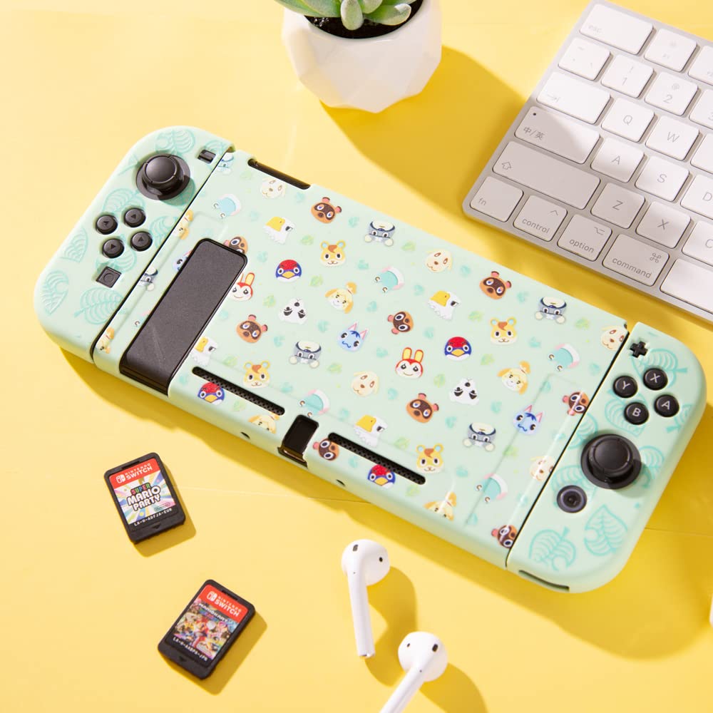 PERFECTSIGHT Protective Case for Nintendo Switch - Soft TPU Anti-Slip Grip Cover with Hard Shell Dockable Design | Shockproof & Anti-Scratch Slim Case | Perfect for Gaming, Travel, and Home Entertainment