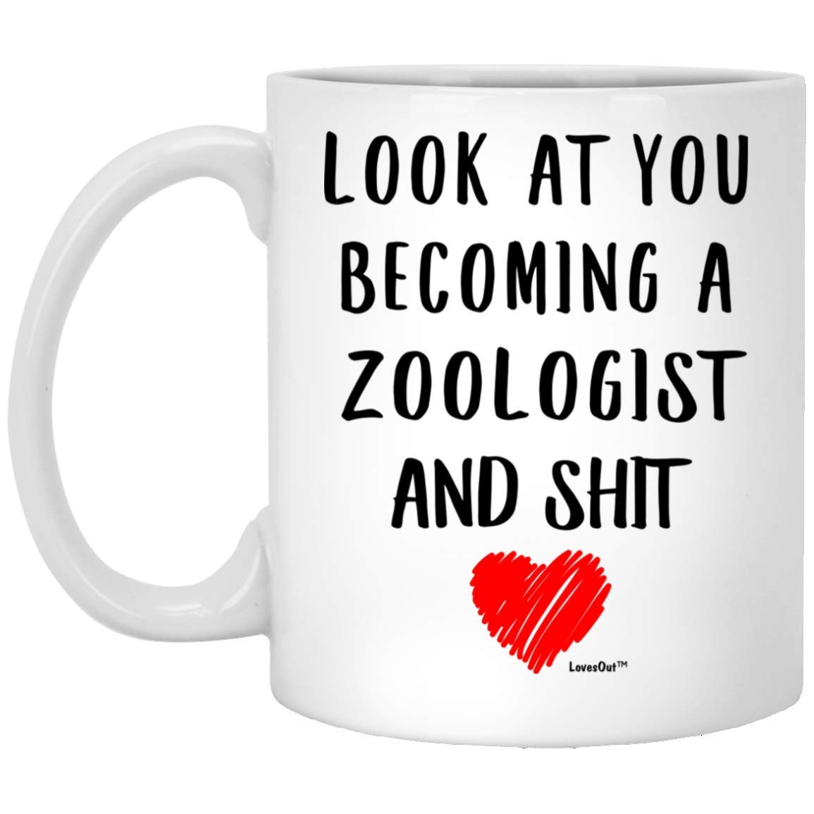 Funny Zoologist Coffee Mug - 11oz White Ceramic Cup with Humorous Saying - Perfect Birthday & Christmas Gift 2024 for Animal Lovers - Ideal for Office, Home & Lab Use