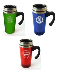 Custom Insulated Travel Mug with Lid - Personalized Team Logo - Perfect for Coffee, Tea & Hot Drinks on the Go - Ideal for Sports Fans, Office Commuters & Outdoor Adventures
