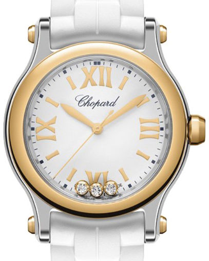 Chopard Happy Sport Ladies Watch - Stainless Steel & Ethical Rose Gold with Diamonds | Luxury Women's Wristwatch for Business, Party & Special Occasions