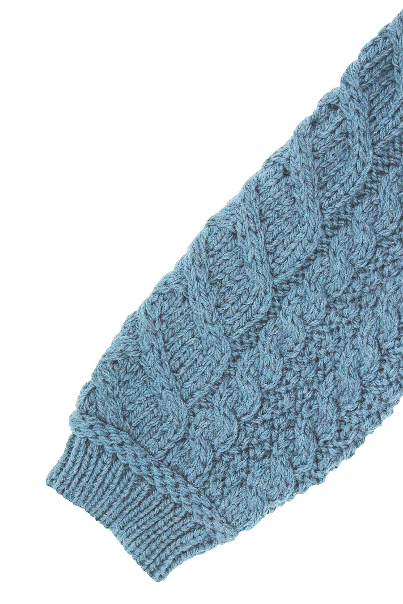 Aran Crafts Women's Edge to Edge Cardigan Coat - 100% Super Soft Merino Wool Sweater for Fall & Winter - Cozy Knit Wrap for Office, Travel & Casual Wear