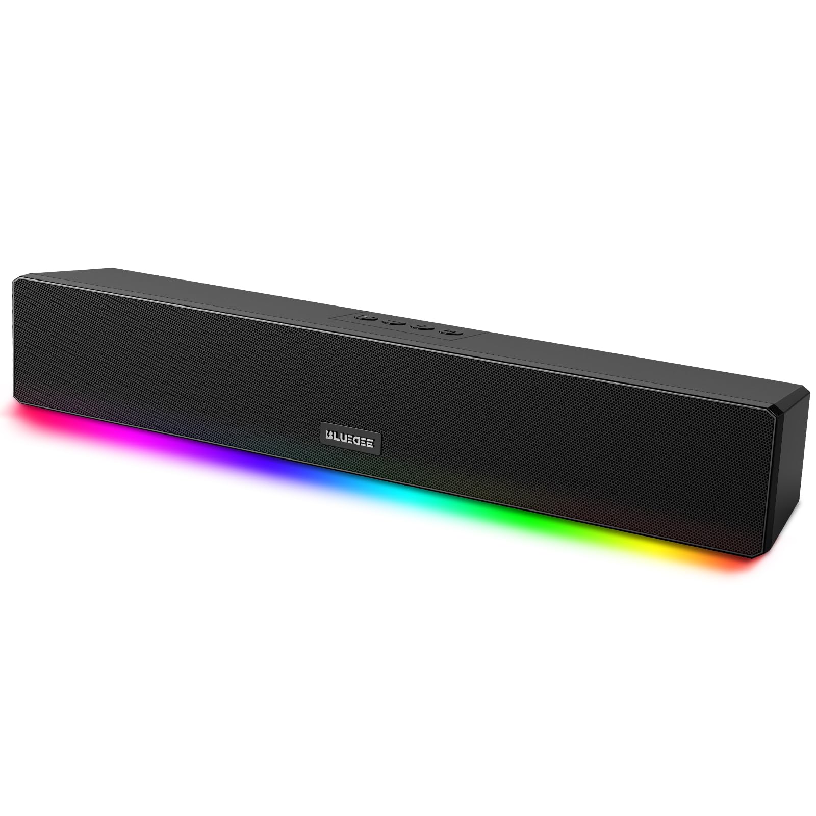 Bluedee Computer Speakers for Desktop PC - HiFi Stereo Bluetooth Speaker with 3.5mm Aux-in & USB Power | Compatible with Laptop, Tablet, Phone | Perfect for Home Office, Gaming & Music Streaming